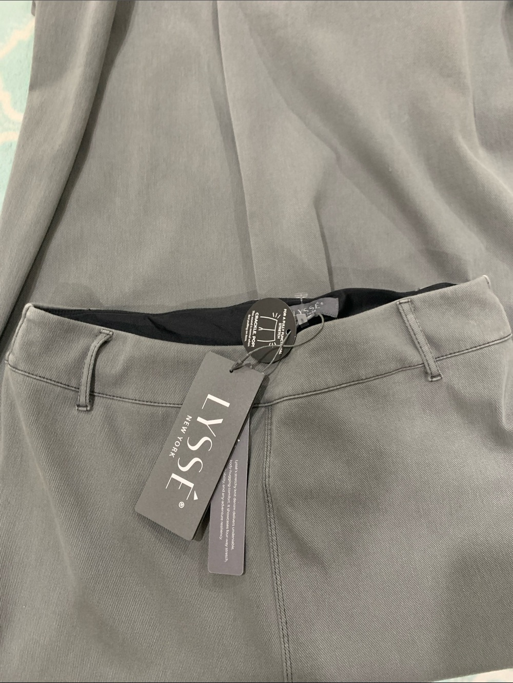 ❤️LYSSE Gray Wide Leg JEANS NEW comfy slimming washable Large stretch pocket❤️ - Picture 12 of 12
